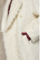 Long white women's coat